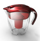 Red Portable Alkaline Water Pitcher For Remove Chlorine And Heavy Metal