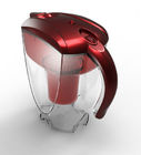 Red Portable Alkaline Water Pitcher For Remove Chlorine And Heavy Metal